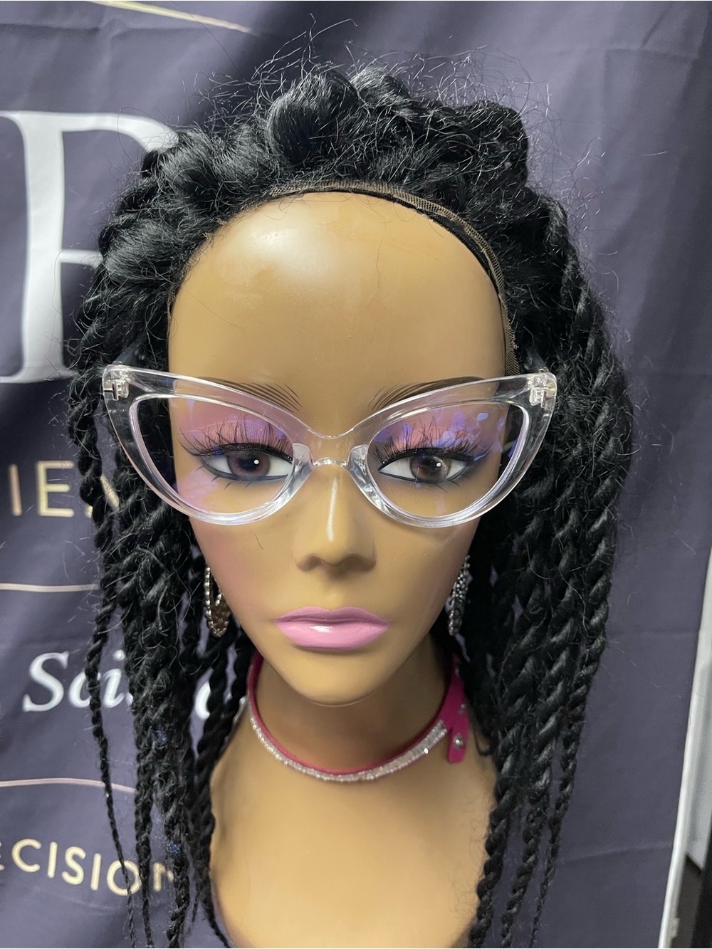 Clear Cat-Eye Reading Glasses +2.00 set of 2